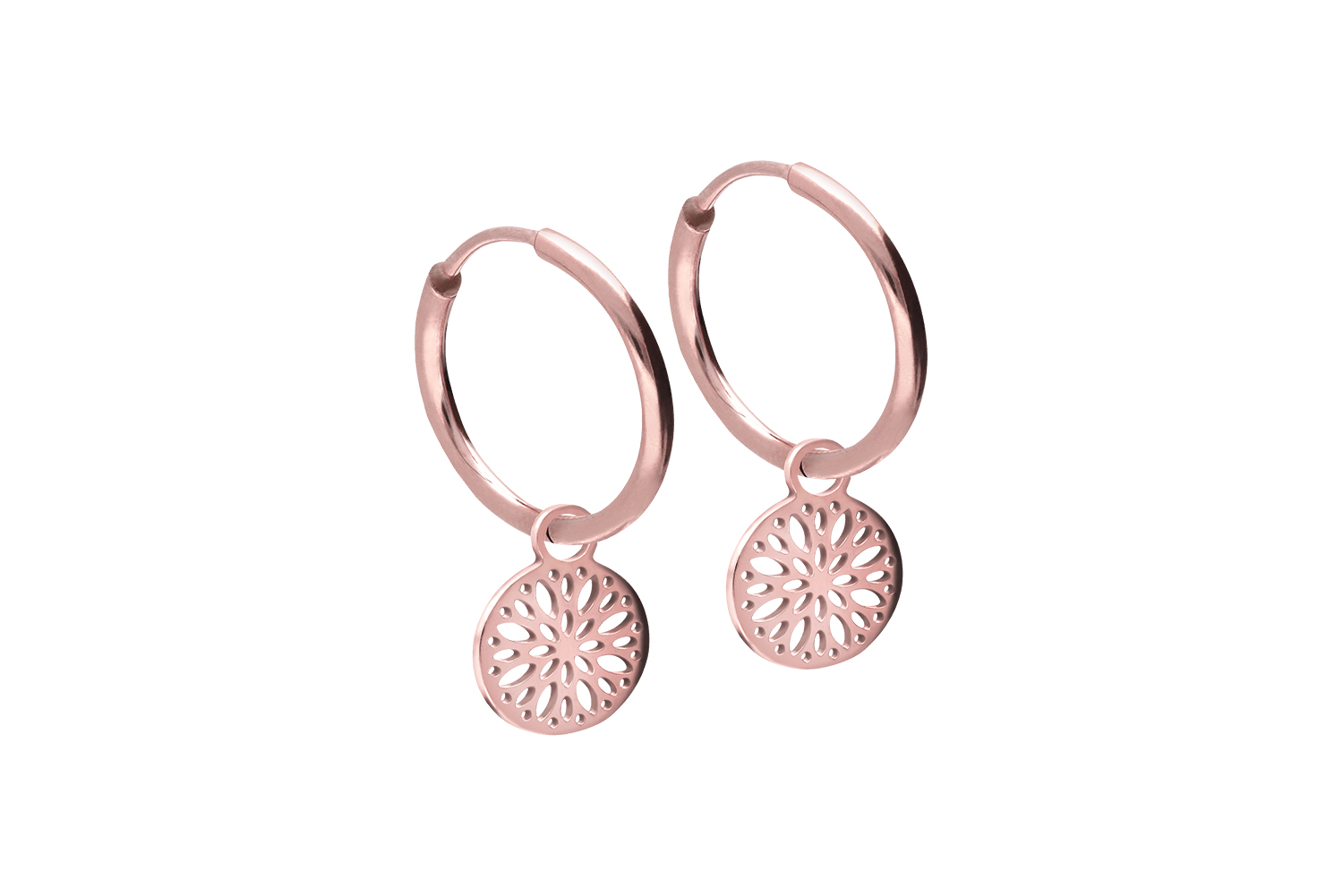 Chirurgenstahl Ohrclicker Creolen MANDALA von Piercingline